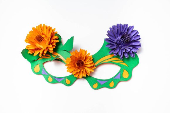 Carnival Mask - Dahlias