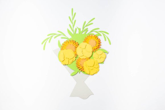 Dahlias and Peonies Layered Bouquet