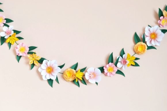 Paper Flower Garland