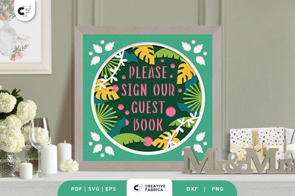 Please Sign Our Guestbook 3D Papercut