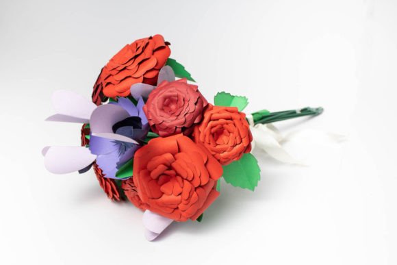 Valentine's Day Sweet Peas and Cosmos Bouquet